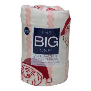 The Big One Oversized Super Soft Plush Throw Blanket Faux Fur 5x6' Vintage Santa